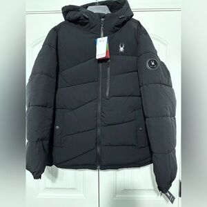Spyder Men's Black Puffer Jacket